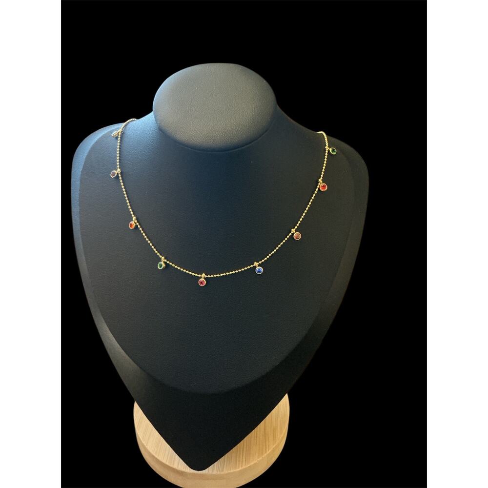 Gold Dainty Charm Necklace